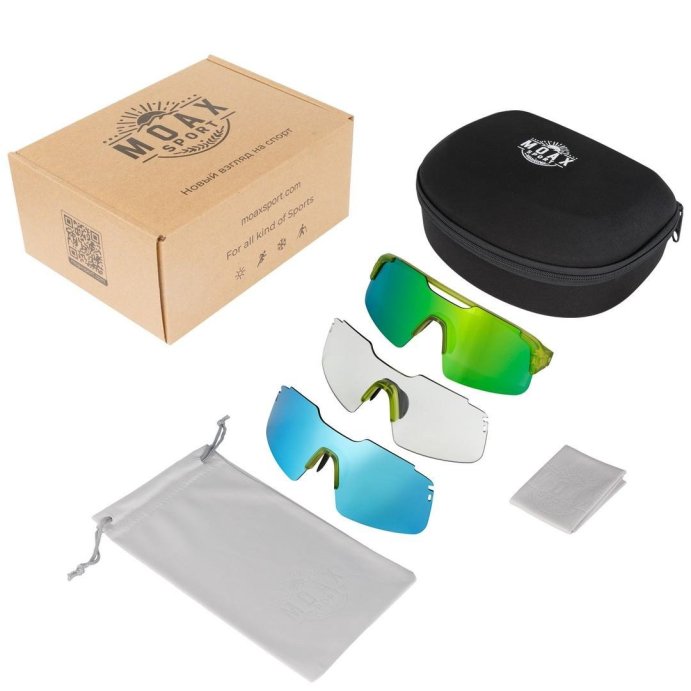 Очки солнцезащитные MOAX PROGRESS 3 линзы MG030-2-ST зеленый
