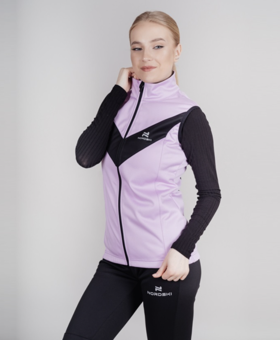 Жилет разминочный NORDSKI BASE Orchid/Black W NSW831412 в Твери