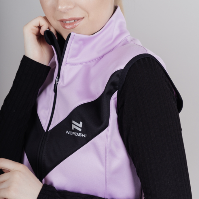 Жилет разминочный NORDSKI BASE Orchid/Black W NSW831412 в Твери