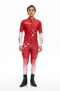 Комбинезон гоночный Bivium Спринт муж. белый_красный
