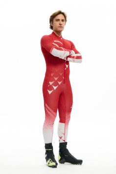 Комбинезон гоночный Bivium Спринт муж. белый_красный