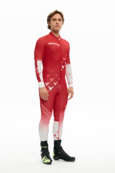 Комбинезон гоночный Bivium Спринт муж. белый_красный