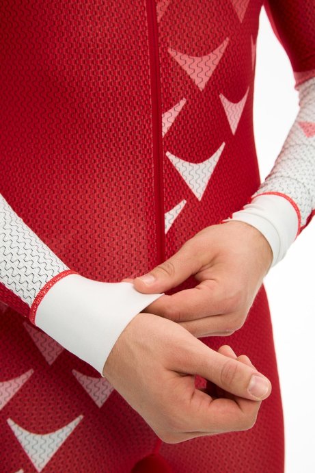 Комбинезон гоночный Bivium Спринт муж. белый_красный