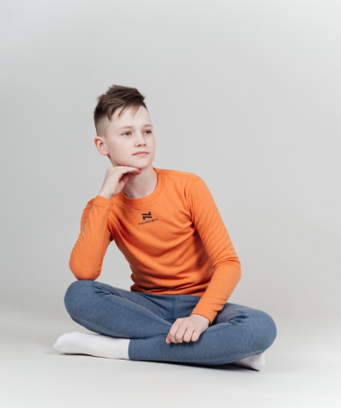 Комплект термобелья Nordski Jr.Soft Orange/Green NSJ358903
