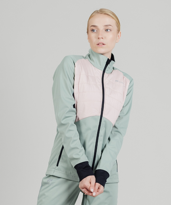 Куртка Nordski Hybrid Pro Ice Mint/Soft Pink W NSW606309