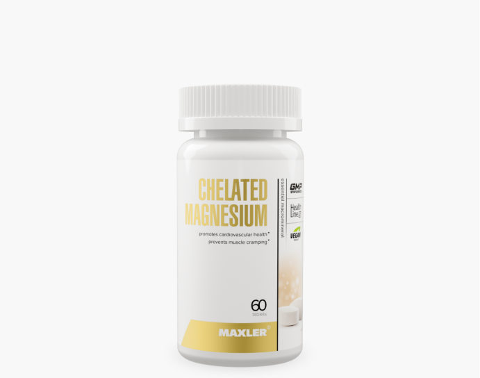 Магний в хелатной форме Maxler Chelated Magnesium (Bisglycinate Chelate form) 120 vegan tabs в Твери