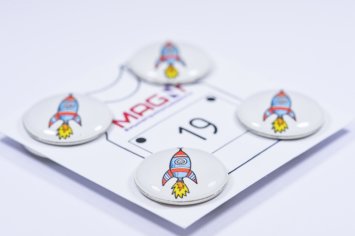 Магнитные держатели для номера "Ракета"