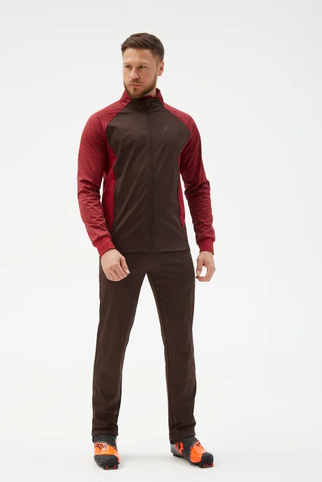 Куртка разминочная Bivium &quot;Баланс 2.0&quot; муж. бордовый_кофейный