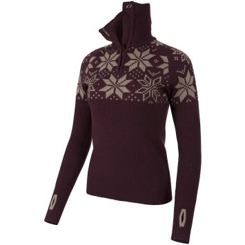 Свитер ULVANG Rav Kiby жен. 77316/80851 инжир/песочный