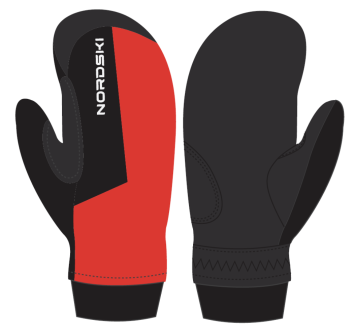 Варежки Nordski Arctic Red/Black WS NSU130190