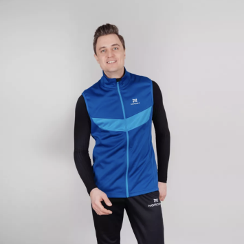 Жилет разминочный Nordski Jr. Base True Blue/Blue NSJ832797