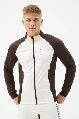 Куртка разминочная Bivium "Баланс 2.0" муж. молочный_кофейный