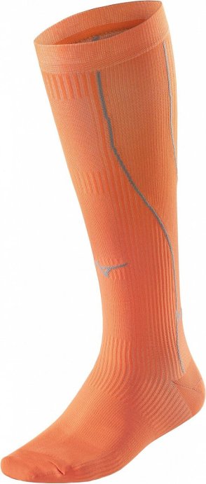 Компрессионные гольфы Mizuno Compression Sock оранж./черн.