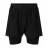 Шорты NORTHUG MILAN 2 в 1 Men BLACK PN08078-400