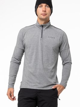 Термокофта MOAX на молнии 1/2 Uhta муж. MX2361/10104 серый меланж