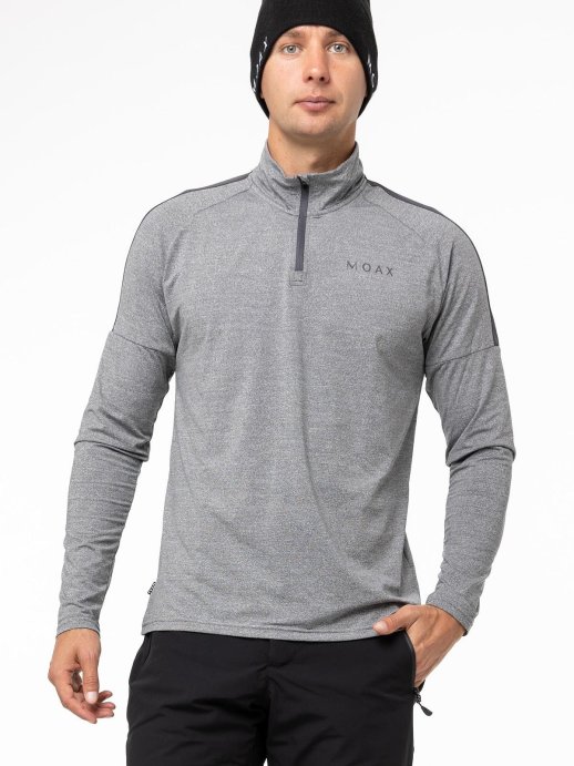 Термокофта MOAX на молнии 1/2 Uhta муж. MX2361/10104 серый меланж в Санкт-Петербурге