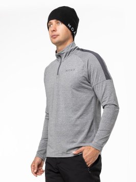 Термокофта MOAX на молнии 1/2 Uhta муж. MX2361/10104 серый меланж