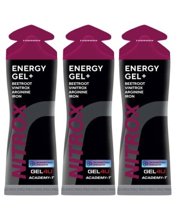 Гели энергетические GEL4U NITROX 3шт по 60 гр.