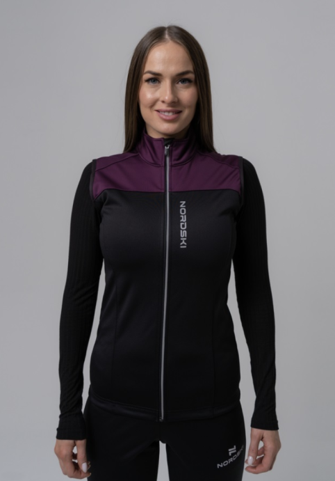 Жилет разминочный NORDSKI Active Purple/Black W NSW482733 в Твери