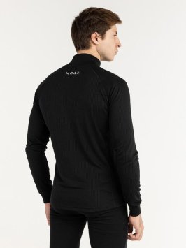 Термофутболка Moax Race Wind LS с воротн. муж. MX114051/10000 черный