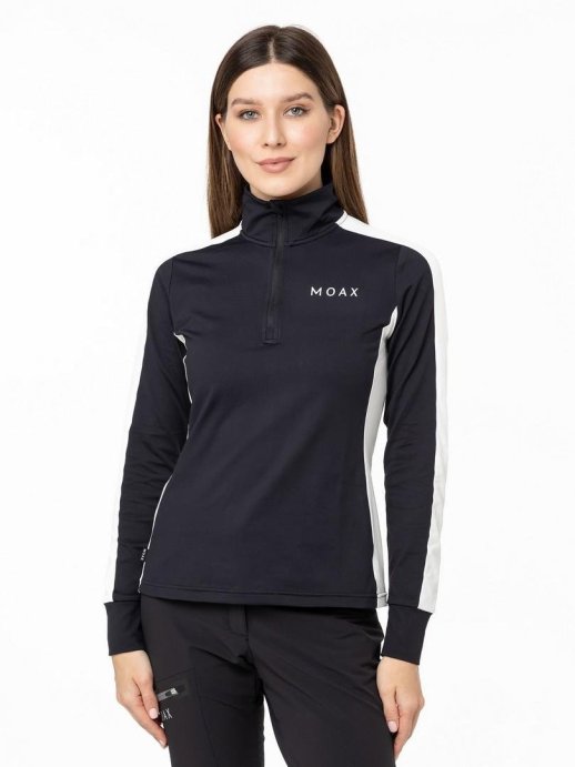 Термокофта MOAX на молнии 1/2 Uhta жен. MX2362/10000 черный