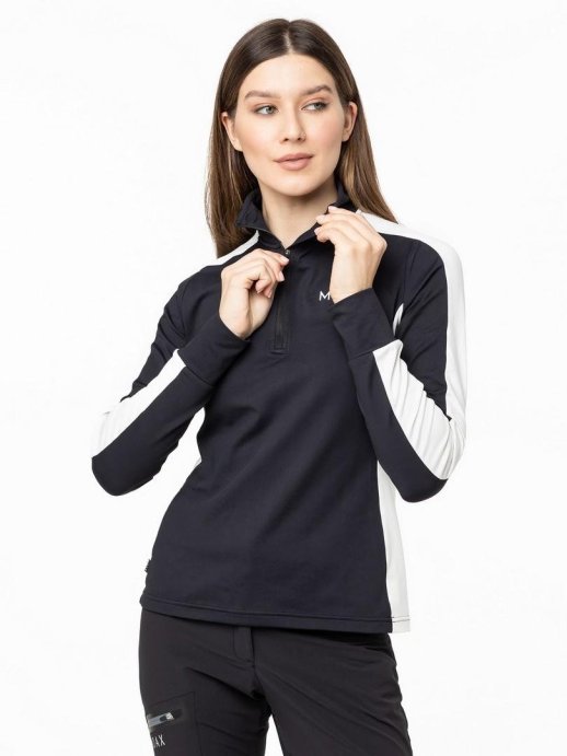 Термокофта MOAX на молнии 1/2 Uhta жен. MX2362/10000 черный