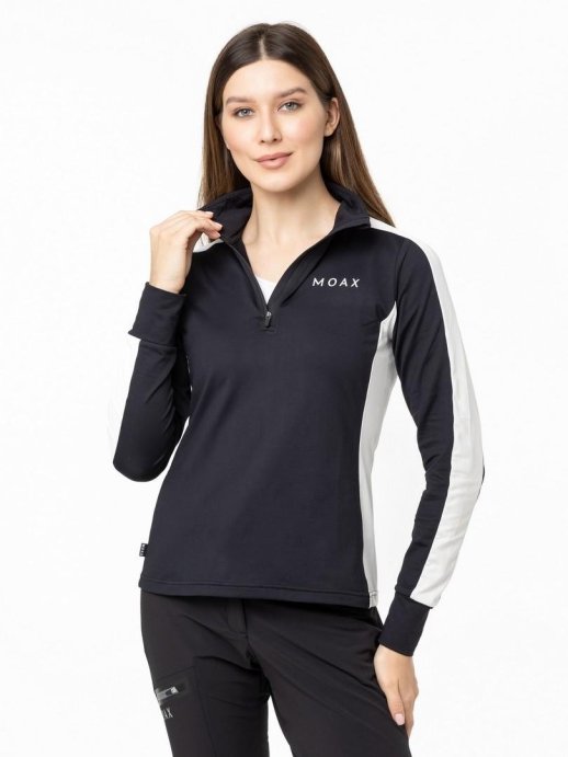 Термокофта MOAX на молнии 1/2 Uhta жен. MX2362/10000 черный