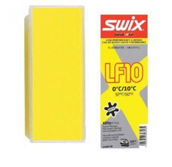 ПАРАФИН SWIX LF10X Yellow 0/+10 180гр (без крышки)