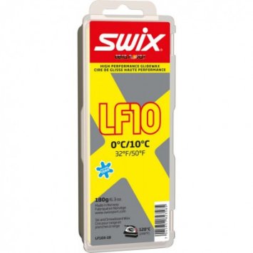 ПАРАФИН SWIX LF10X Yellow 0/+10 180гр (без крышки)