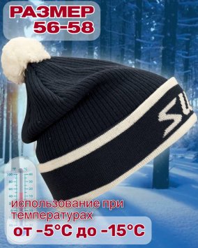 Шапка Свикс Powder темно-синяя