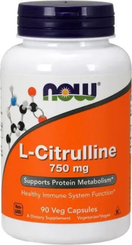 Аминокислота Citrulline NOW 750мг. 90 капс.