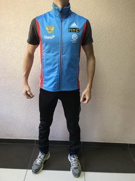 Жилет Россия голубой