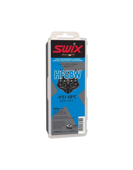 Парафин SWIX HF6BWX Black -5/-10 180гр