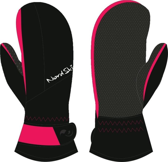 ВАРЕЖКИ NORDSKI ARCTIC RASPBEERY/BLACK MEMBRANE W NSW230890