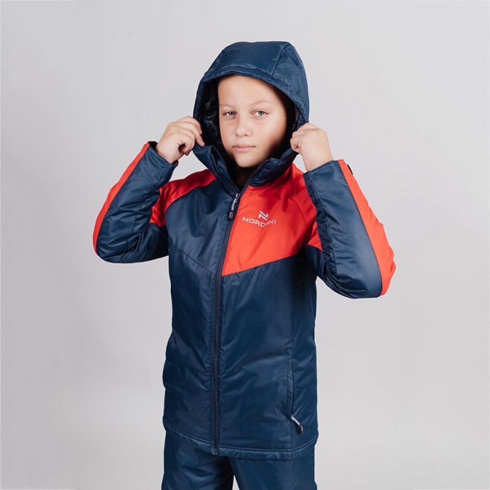Куртка Nordski Jr. Premium Sport Red/Dark Navy NSJ748710