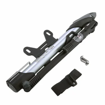 Насос 6-190071 GM-71 алюм. с маном. с телескоп. шлангом. универ. гол-ка, Т-ручка, с ножным упором, серебрист. GIYO