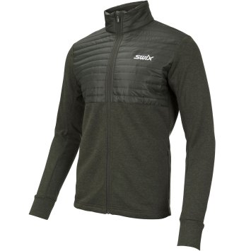 Куртка SWIX Blizzard Hybrid на молнии муж. темно-оливковый 15261/48000