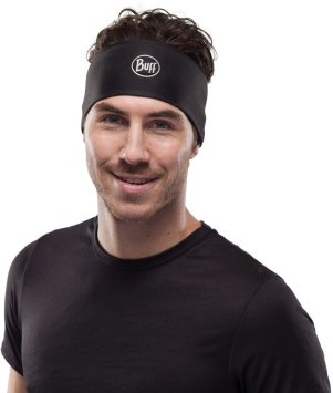 Повязка Buff CoolNet UV+ Wide Headband Solid Black 120007.999.10.00