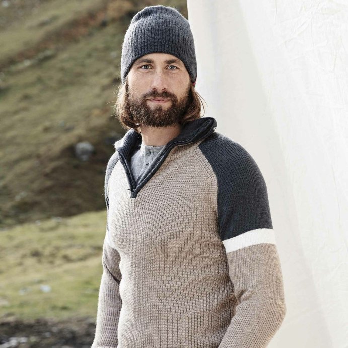 Свитер ULVANG Alta муж. 77531/02517 песочн./гранит