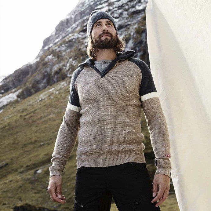 Свитер ULVANG Alta муж. 77531/02517 песочн./гранит