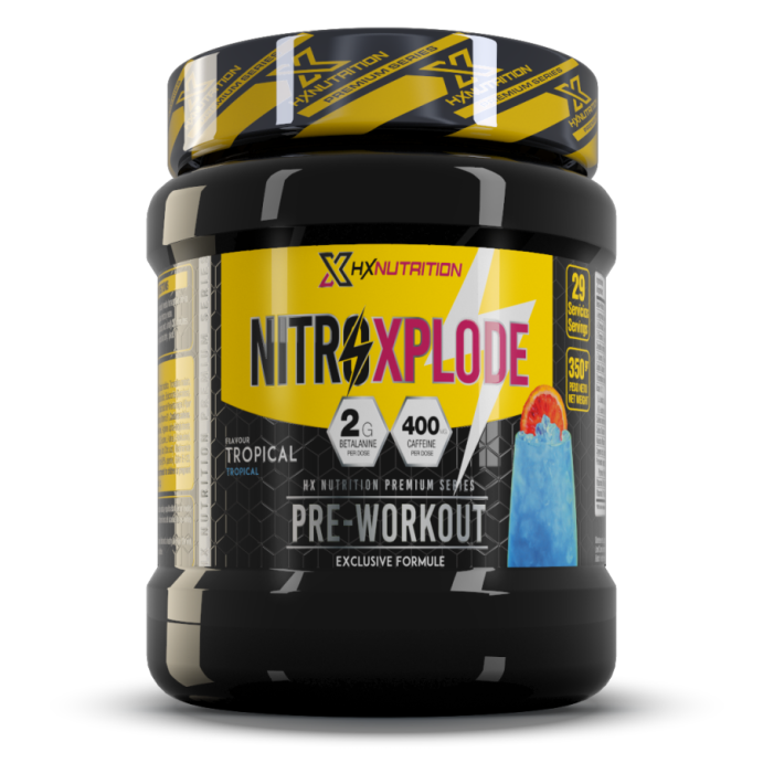 Предтренировочный комплекс HX Nutrition Premium NitroXplode 350 гр. (Тропический)