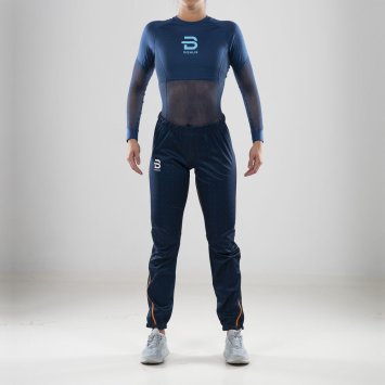 Брюки беговые Bjorn Daehlie 2019-20 Pants Power Wmn Estate Blue 332958_25300