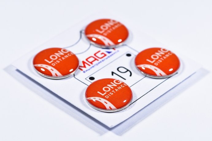 Магнитные держатели для номера &quot;long distance red&quot;