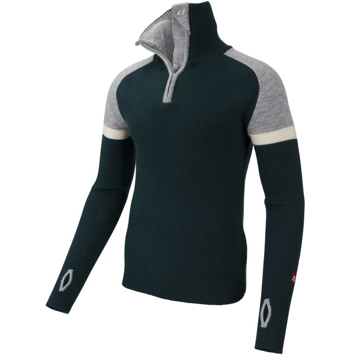 Свитер ULVANG Alta муж. 77531/20609 изумрудн./серый в Твери