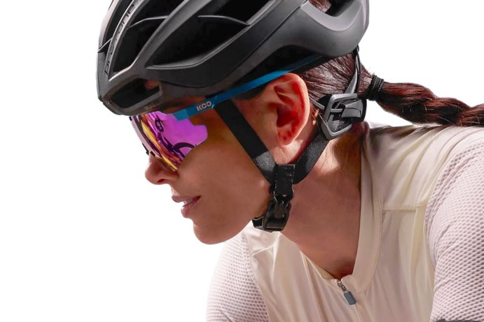 Очки солнцезащитные KOO NEBULA (синие матовые / розовые зеркальные фотохромные)