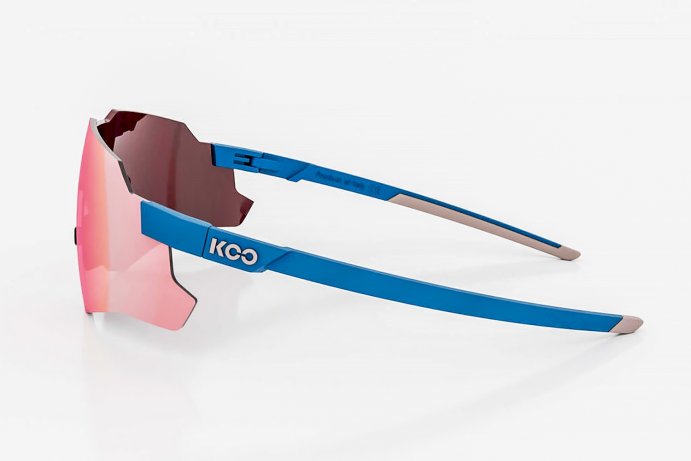 Очки солнцезащитные KOO NEBULA (синие матовые / розовые зеркальные фотохромные)