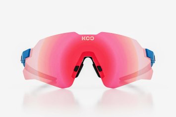 Очки солнцезащитные KOO NEBULA (синие матовые / розовые зеркальные фотохромные)