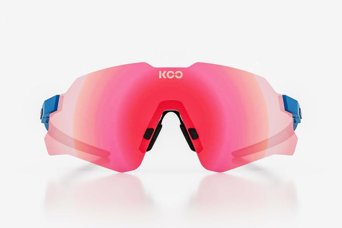 Очки солнцезащитные KOO NEBULA (синие матовые / розовые зеркальные фотохромные)