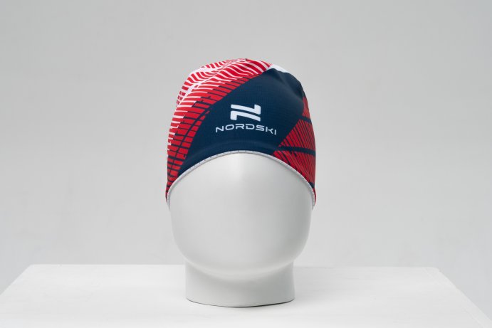 Гоночная шапка Nordski Heat Blue/Red NSV223987