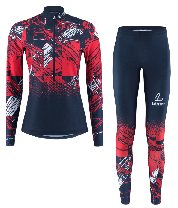 Гоночный костюм LOFFLER WORLDCUP 24 dark blue/red EL28455-455